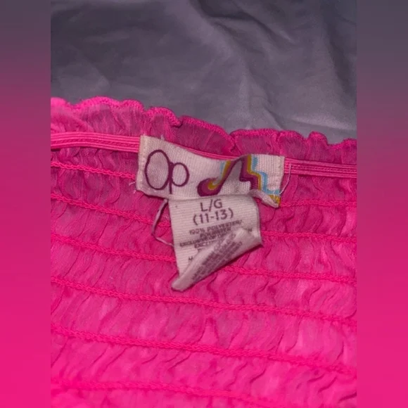 OP Pink Strapless Dress Or Skirt - Picture 2 of 4